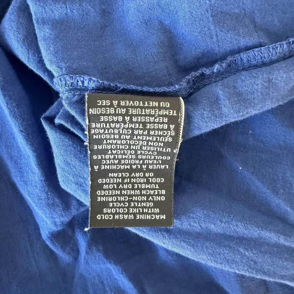 Chelsea & Theodore Small Blue Sleeveless Bohemian Ruffle Maxi Dress Cottagecore - Picture 12 of 13